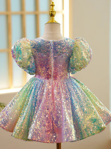 Vestido Infantil de Colores Brillantes