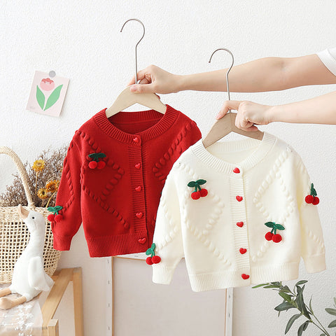 Cárdigan Infantil Mujer Cerejinhas