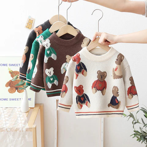 Blusa Infantil Ositos De Invierno
