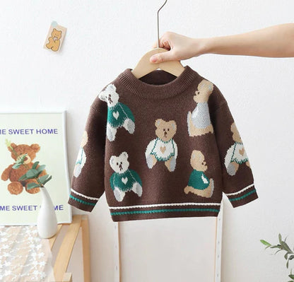 Blusa Infantil Ositos De Invierno