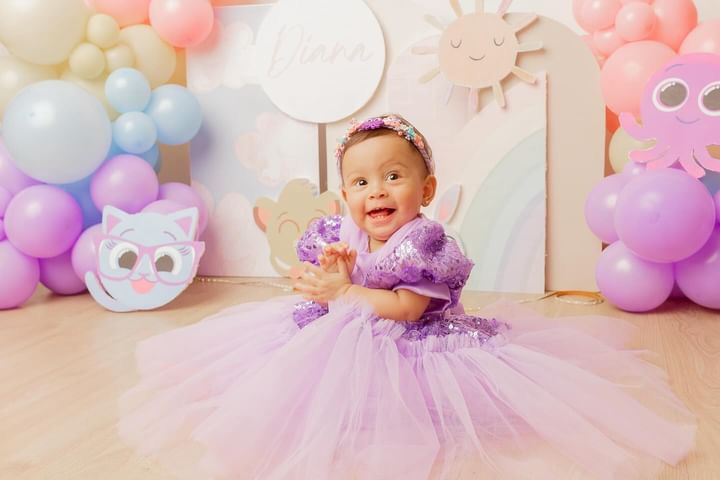 Vestido Infantil Lentejuelas y Tul