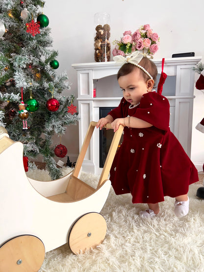Vestido Infantil Perla Roja