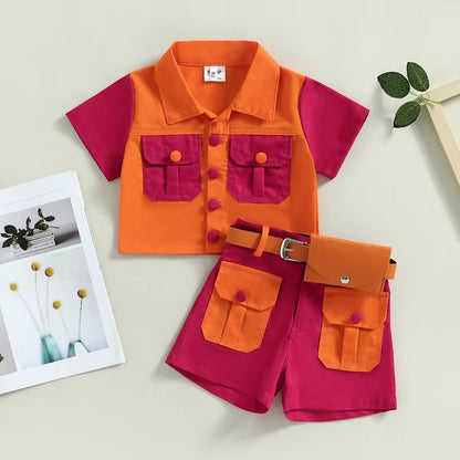 Conjunto Infantil Cinturón con Bolso