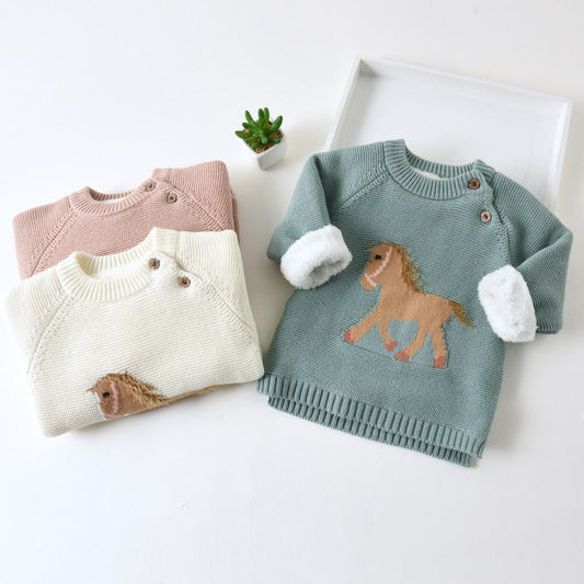 Blusa para clima frío de caballo