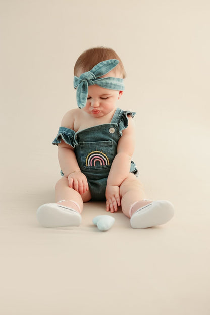 Body Infantil Arci Íris Jeans