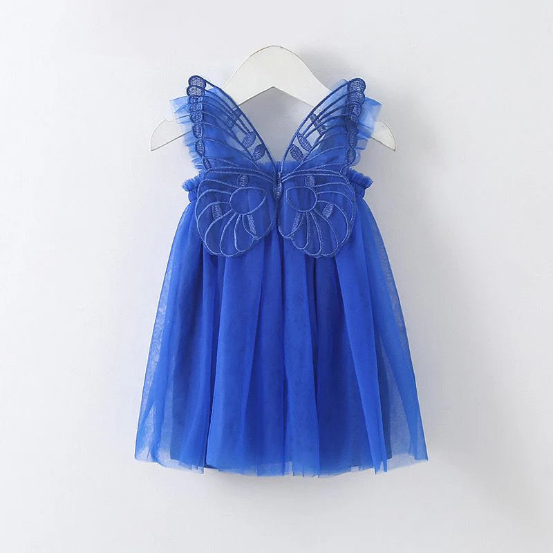 Vestido Infantil de Tul con Alas