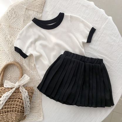Abrigo a cuadros + vestido Trajes vintage Traje 2-6 años