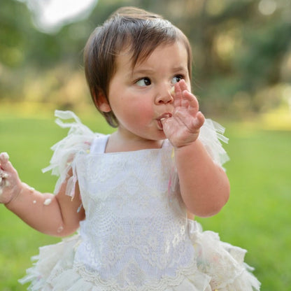 Body Infantil Encaje Blanco