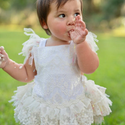 Body Infantil Encaje Blanco