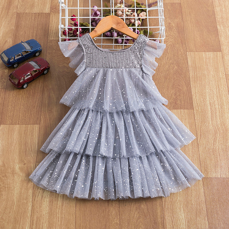 Vestido Fiesta Infantil Volantes