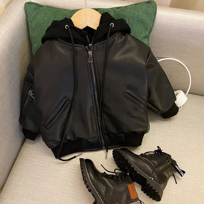 Chaqueta de PU de moda