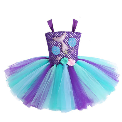 Vestido Fiesta Infantil Tul Sirena
