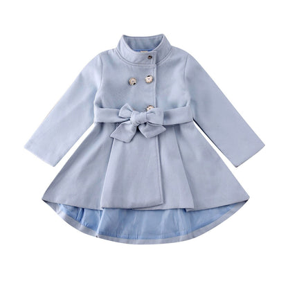 Abrigo Largo Infantil Azul