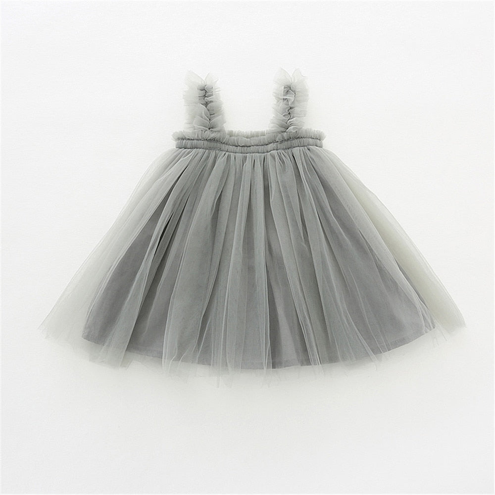 Vestido Infantil Tirante Tul