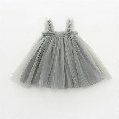 Vestido Infantil Tirante Tul