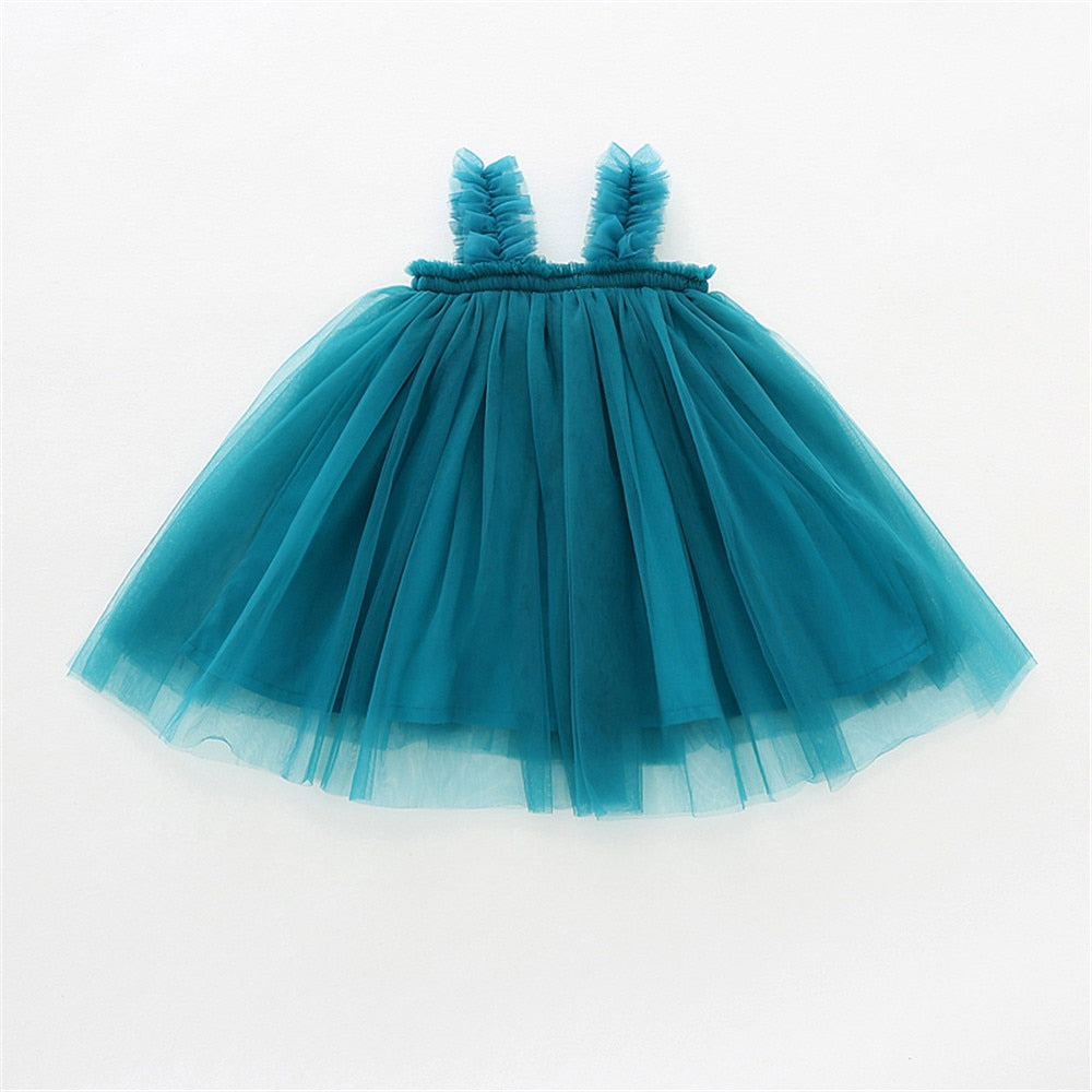 Vestido Infantil Tirante Tul