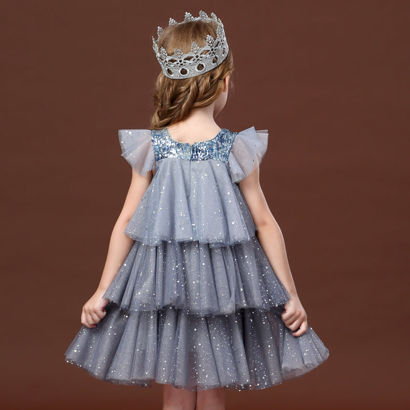 Vestido Fiesta Infantil Volantes