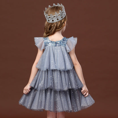 Vestido Fiesta Infantil Volantes