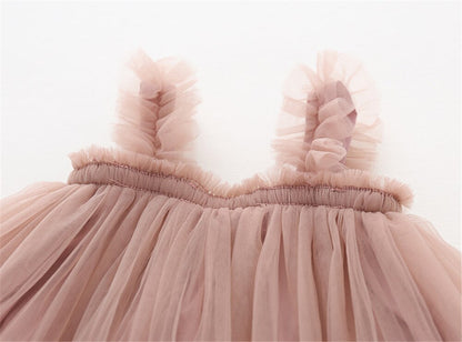 Vestido Infantil Tirante Tul