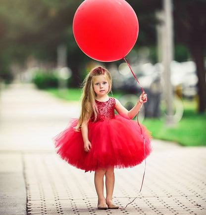 Vestido de Fiesta Infantil Glitter y Tul