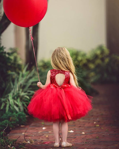 Vestido de Fiesta Infantil Glitter y Tul