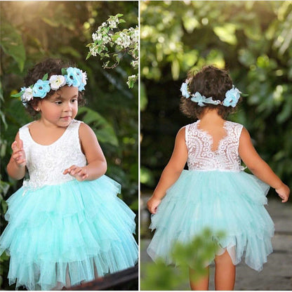 Vestido Infantil Tul Capas