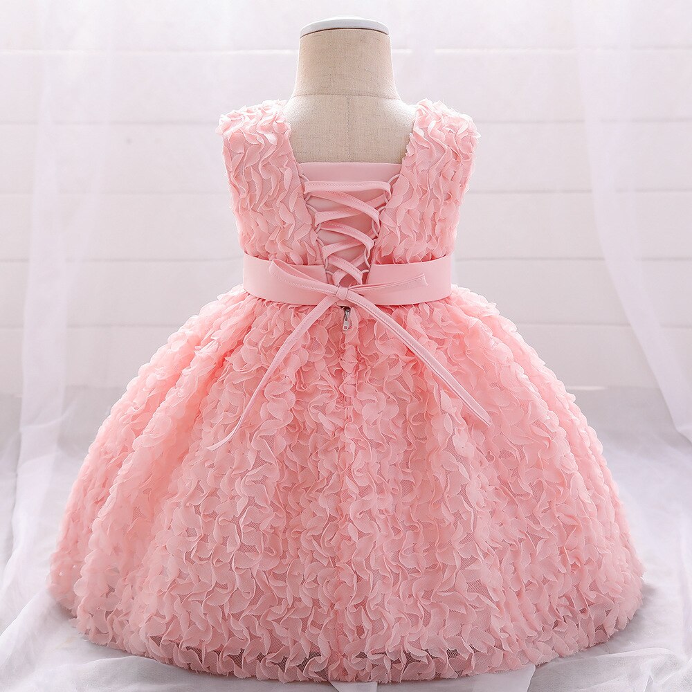 Detalles de Vestido de Fiesta Infantil y Lazo
