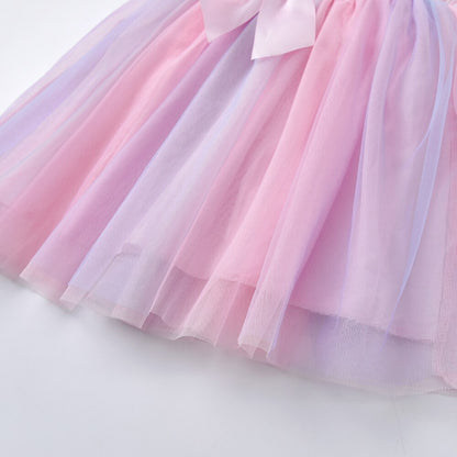 Vestido Infantil de Sirena con Lazo