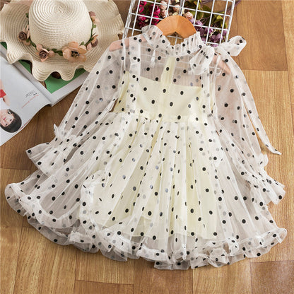 Vestido Fiesta Infantil Poá