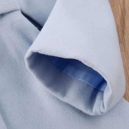 Abrigo Largo Infantil Azul