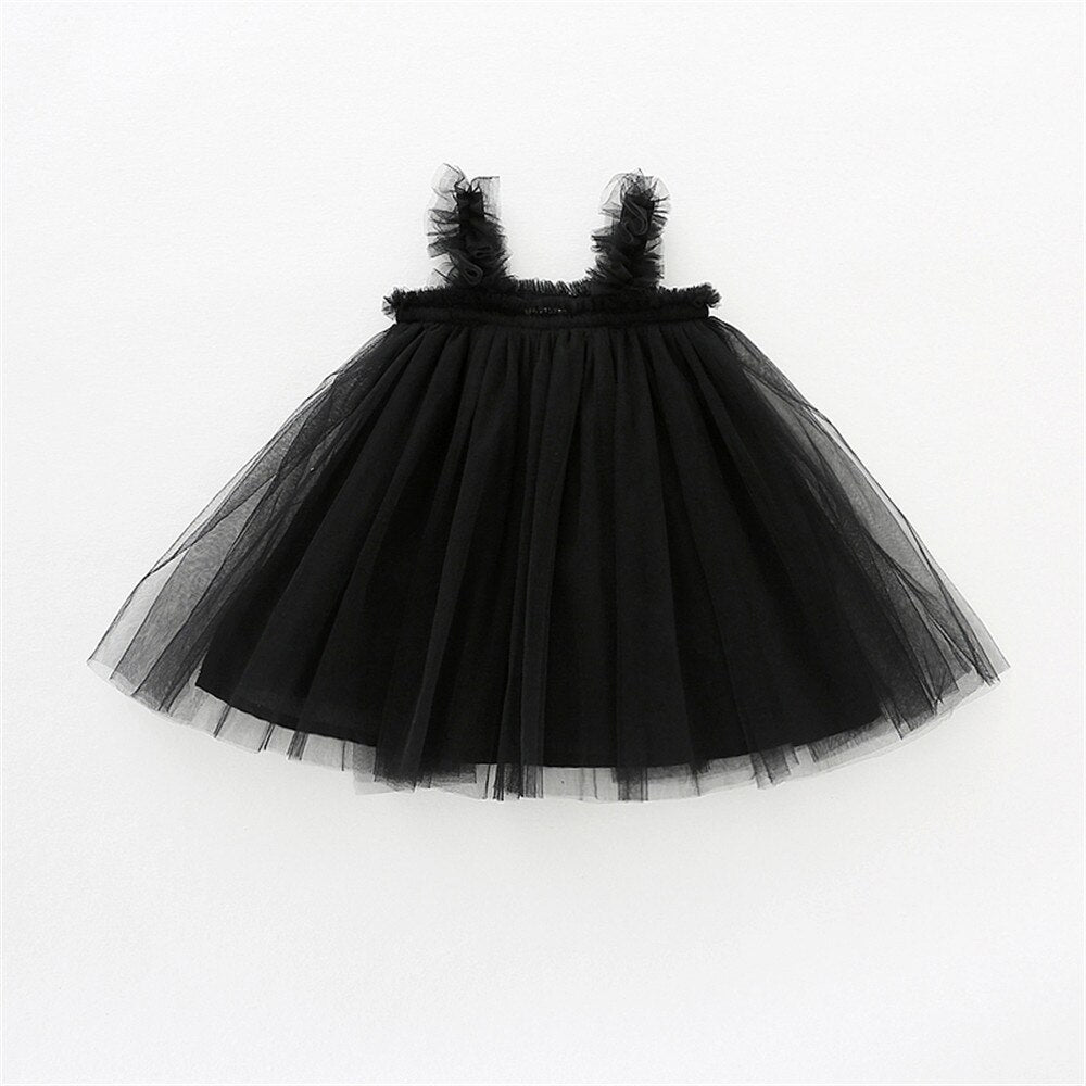 Vestido Infantil Tirante Tul