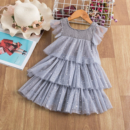 Vestido Fiesta Infantil Volantes