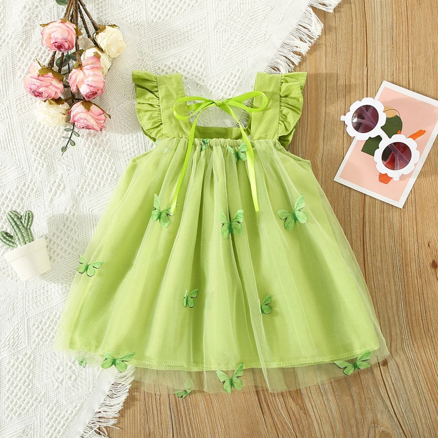 Vestido de tul mariposa