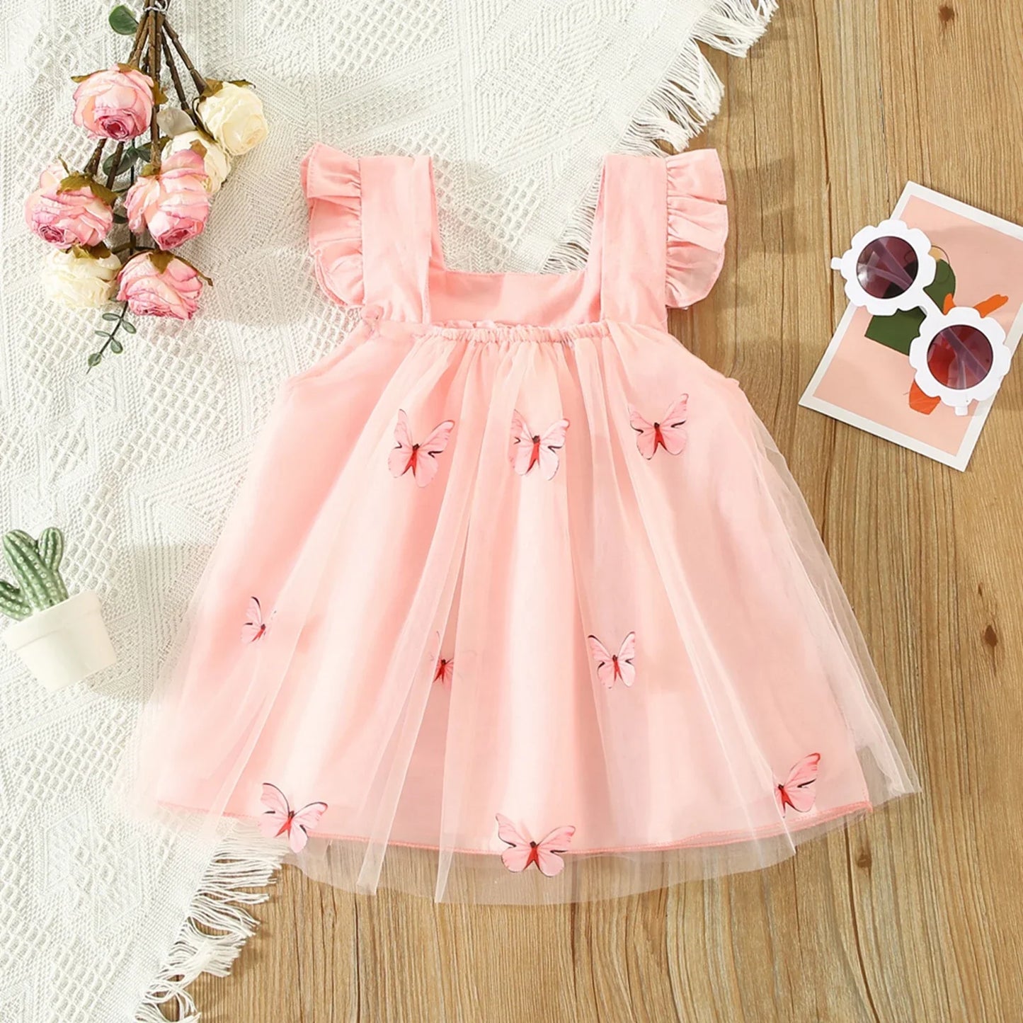 Vestido de tul mariposa