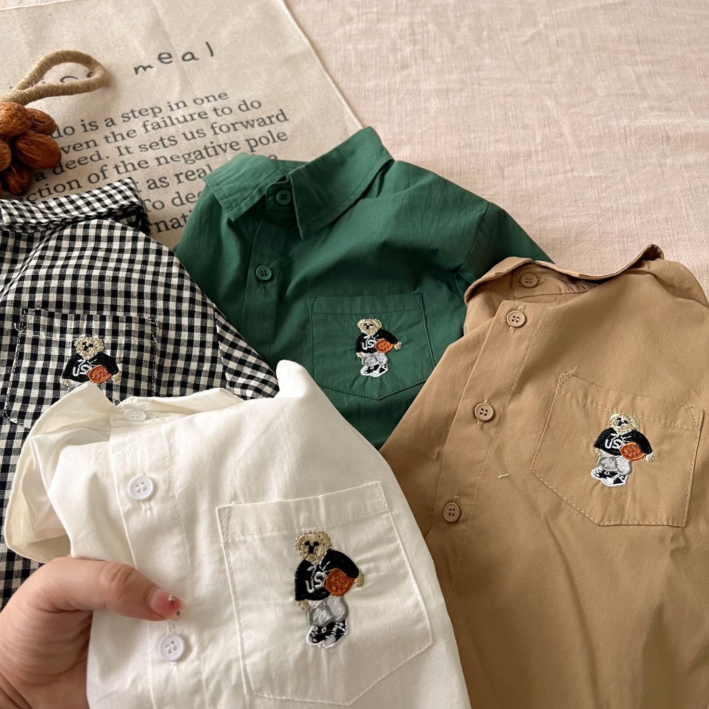 Camisa Botones Oso