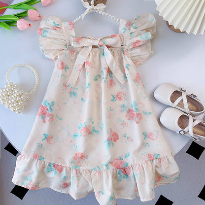 Vestido elegante con lazo