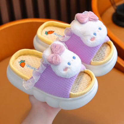 Zapatilla Infantil Lino Lazo Conejo