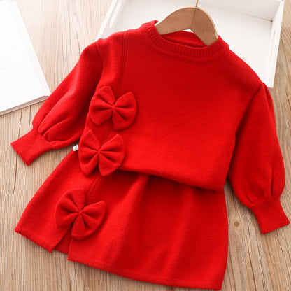 Conjunto Infantil Con Falda - Lazo