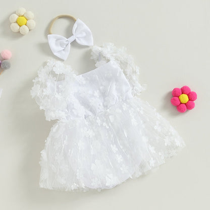 Body Vestido Florecillas + Lazo