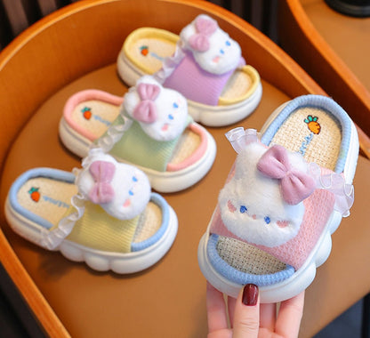 Zapatilla Infantil Lino Lazo Conejo