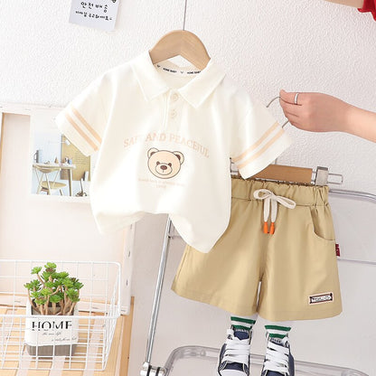 Conjunto Infantil Camisa Cuello Polo
