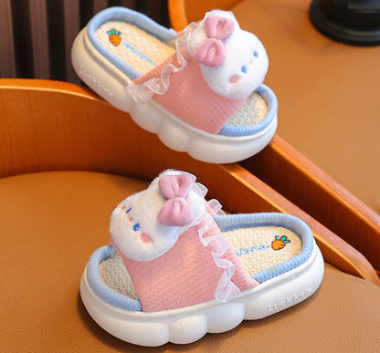Zapatilla Infantil Lino Lazo Conejo