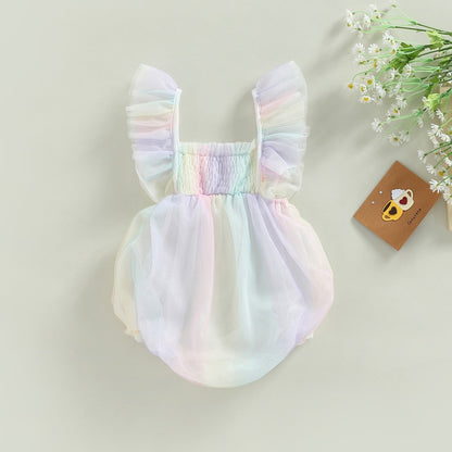 Body Infantil Tul De Colores