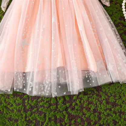 Vestido Infantil Tirantes Lazo Tul