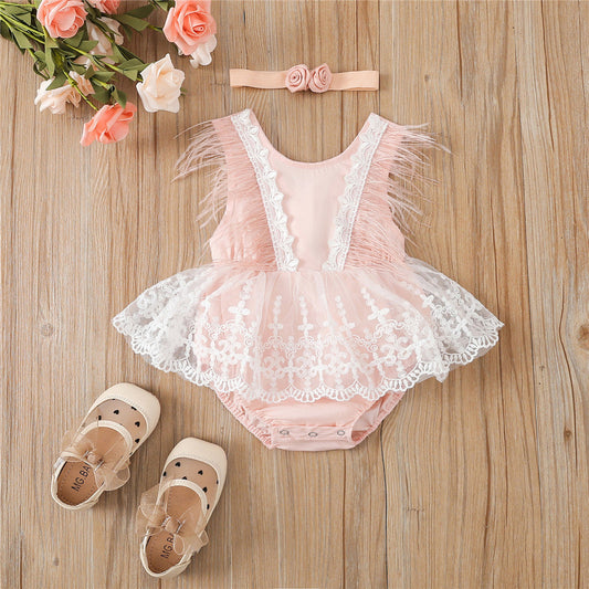 Body Infantil Rosa + Fajín