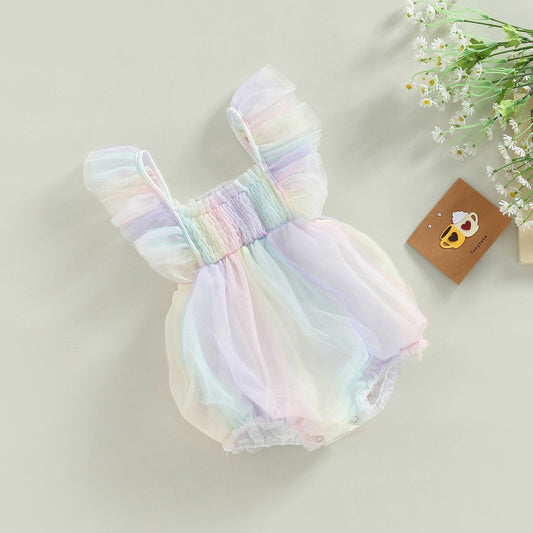 Body Infantil Tul De Colores