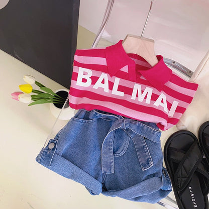 Pantalones cortos y camiseta para niños