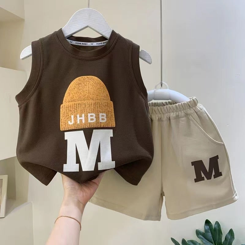 Conjunto deportivo sin mangas para niños