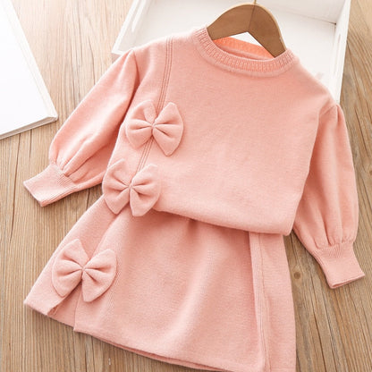 Conjunto Infantil Con Falda - Lazo