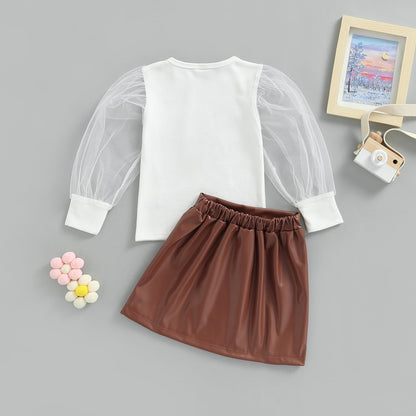 Conjunto Blusa y Falda Tul